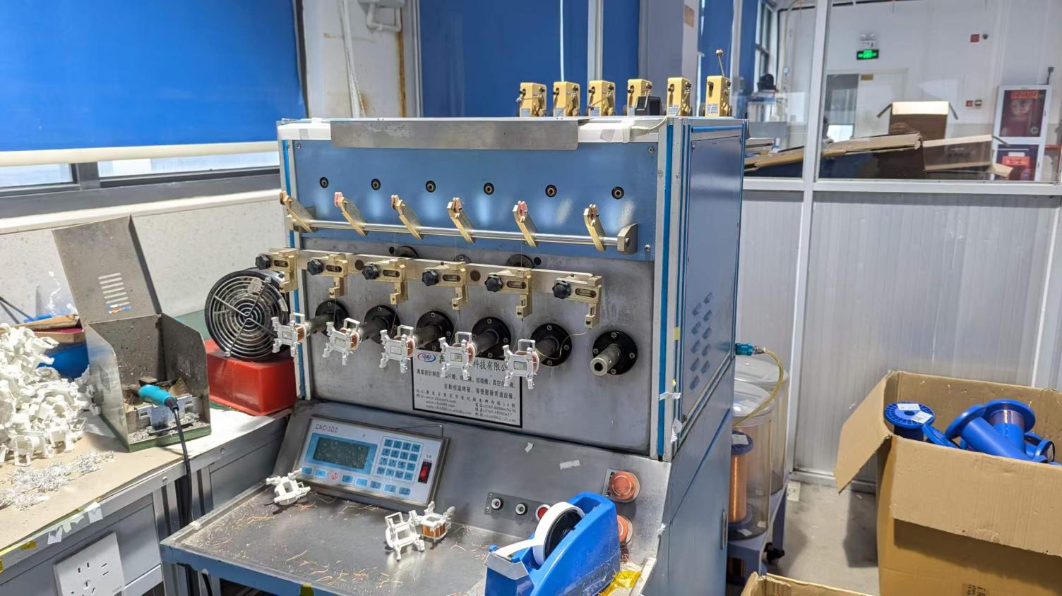 Winding process for electrical coil components at Bowser Electric