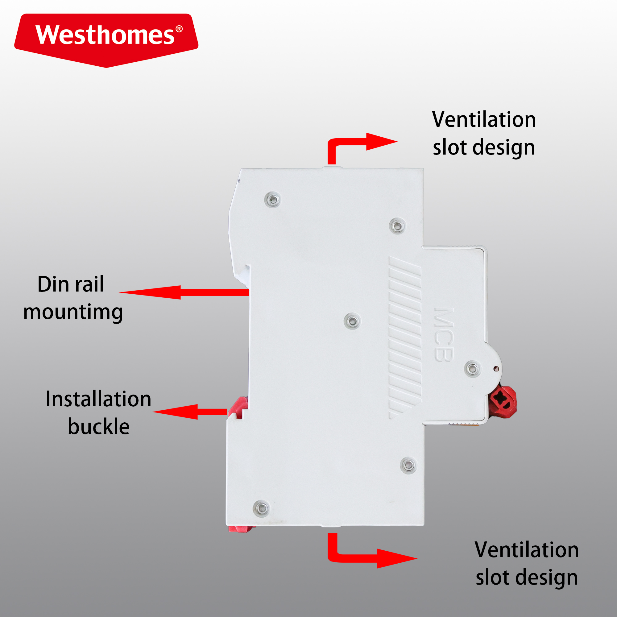 WAFDD-63 1P+N AFDD Arc Fault Detection Device C63 RCBO Residual Current Circuit Breaker Overcurrent Arc Protection MCB