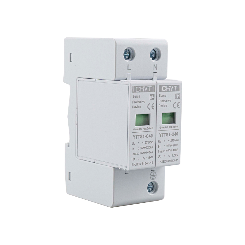 CHYT YTTS1-C40 2P 4P Compact Structure AC 275V 420V 20KA-40KA Lightning Protector Surge Protective Device SPD