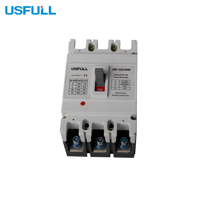 USFULL DC MCCB Molded Case Circuit Breaker 200A 225A 250A 4P 1000V For Solar System