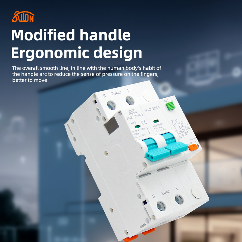 AC220V AFDD Arc Fault Protector Device RCBO RCCB MCB Circuit Breaker Interrupted Overload Earth Leakage Short Circuit Protection