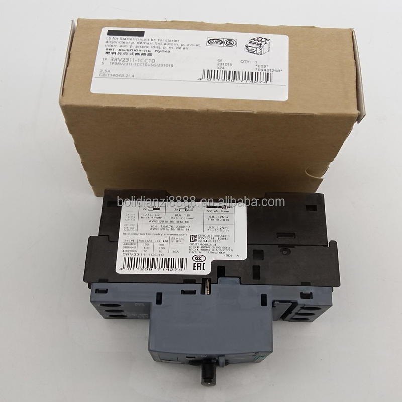 Original genuine 3RV2 motor protection circuit breaker 3RV2311-1CC10 in stock One year warranty