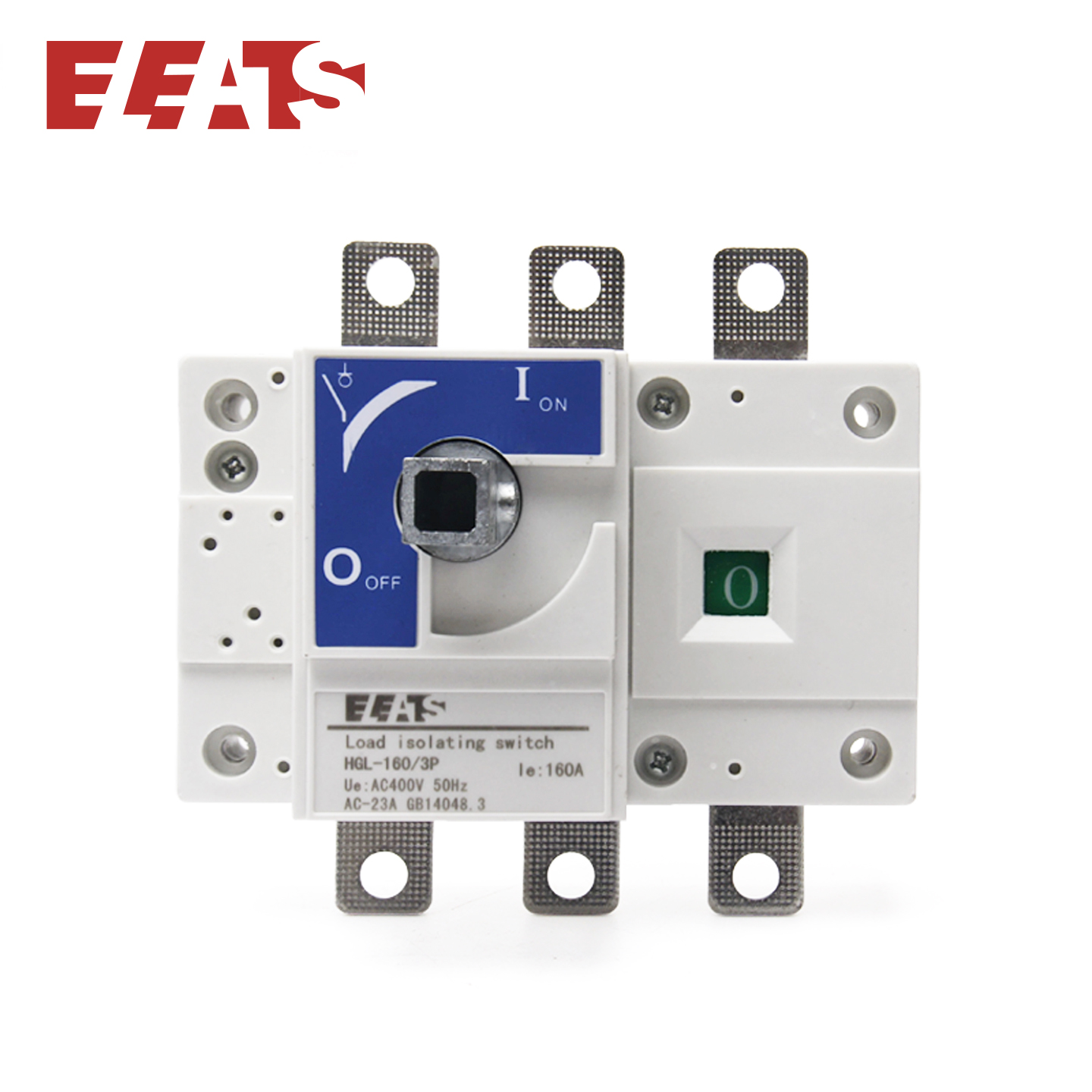 ELEATS HGL 400V 100A 160A Double-throw Isolating Switch 3P 4P 630A Dual Power Manual Transfer Switch Manual Changeover Switch