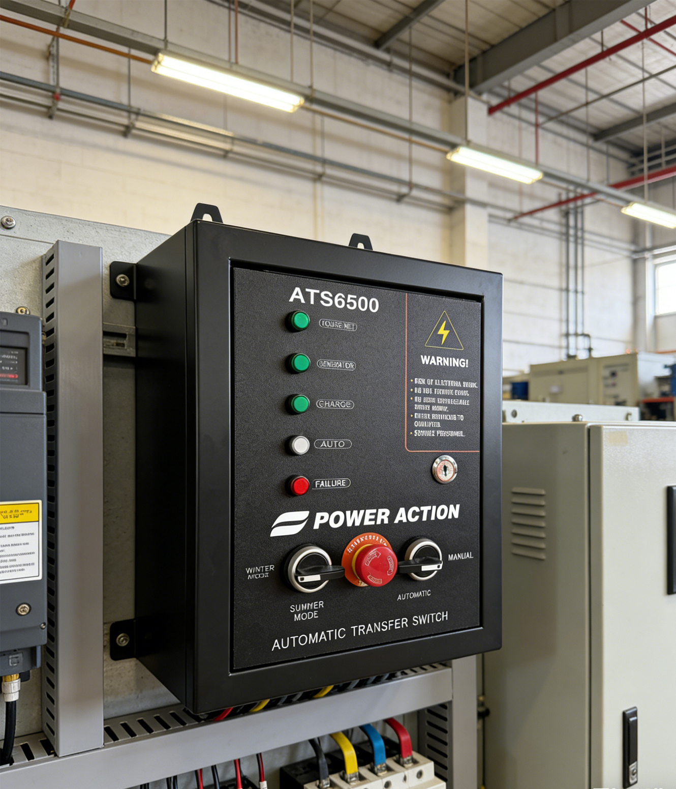 Small Generator Control System Panel Box Single Phase 220V 380V Automatic Transfer Switch ATS