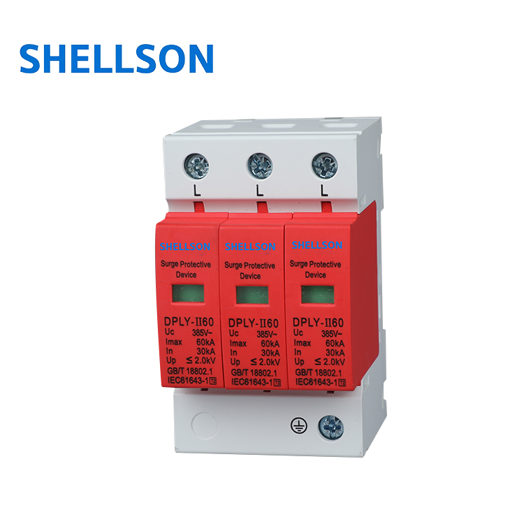 1000V 420V 385V Surge Protective Device 60KA Low Voltage Lightning Thunder Protection Surge Protector Device