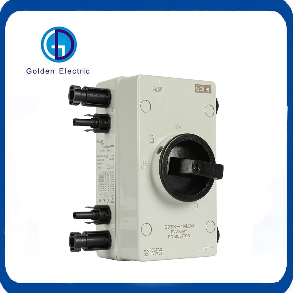 PV Array DC Isolator Switch Solar Disconnecting Switch Electric Isolator Switch with Mc4 Connector
