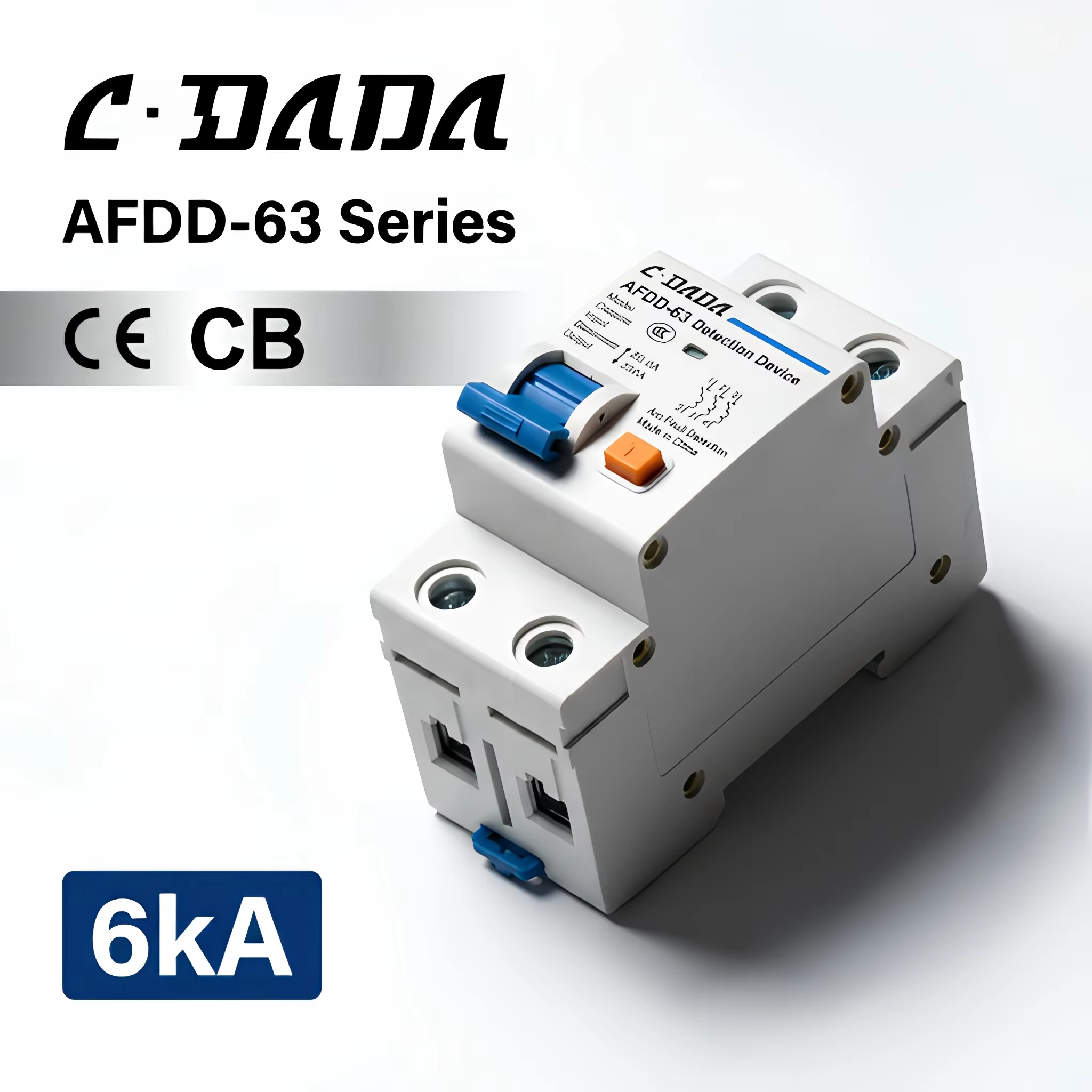 CDADA High Quality Arc Fault Detection Devices AFDD-63 32A 30mA Leakage 230V 6kA China Factory price