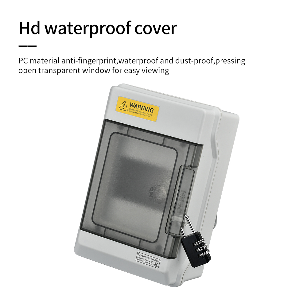 Surface Mounted IP66 Db Box Mcb Distribution Board Waterproof 6-way Electric Box Plastic Enclosure Plastic Db Boxes