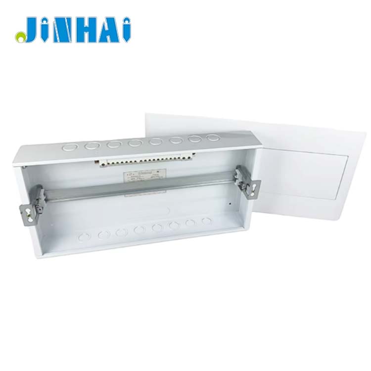 Power Distribution Box 24 Way ABS/PC Metal With Busbar JINHAI 3C Certified Indoor Flush Mount Wholesale