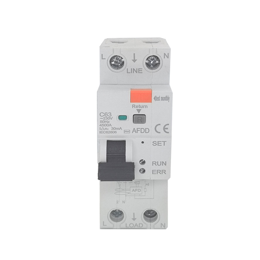 AFCI AFDD Arc Fault Circuit Breaker Arc Fault Protection Fire Prevention Unit Arc Fault Circuit Interrupter with Rcbo Function