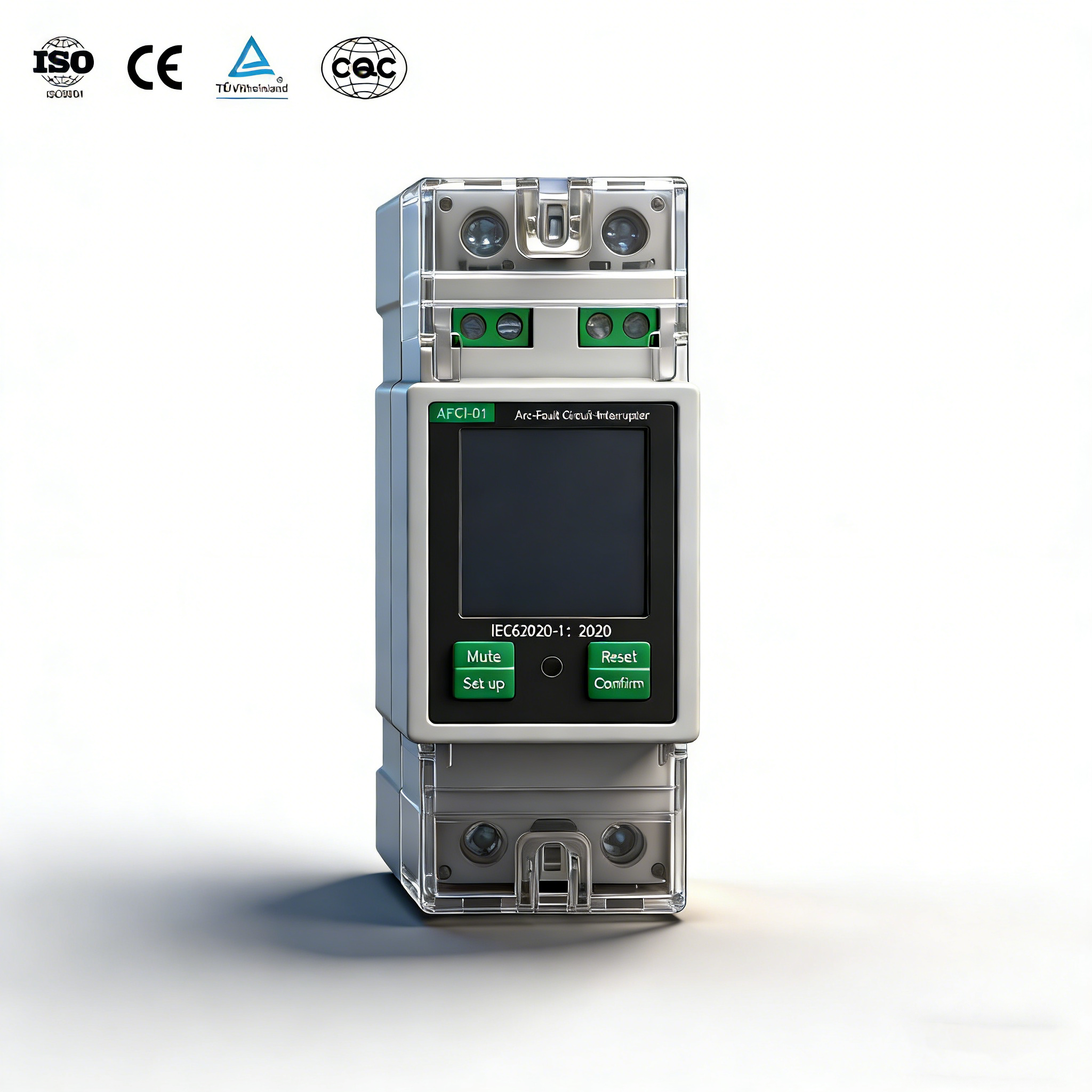 HANDELE 2P AFCI AC220V 65A AFDD Arc Fault Circuit Interrupter Single Phase Arc Detector RS485 Fire Linkage Model AFCI-01 4.5kA