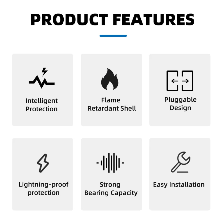 1000V DC SPD Surge Protective Device 2P 20kA-40KA T2 Type Solar PV Photovoltaic Lightning Arrester DC SPD Surge Protector