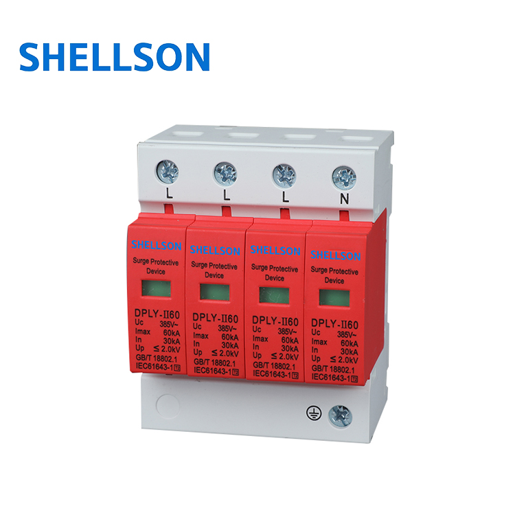 1000V 420V 385V Surge Protective Device 60KA Low Voltage Lightning Thunder Protection Surge Protector Device