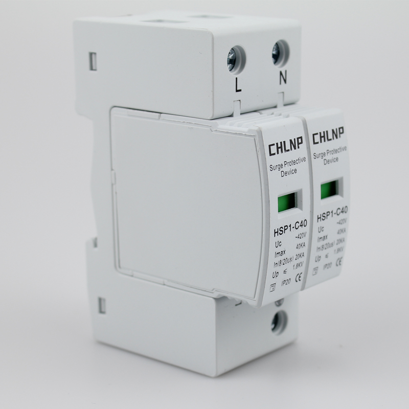 220v Appliance Surge Protector AC SPD 40KA SPD Lightning Surge Protection 8/20 T2 Class 4P 20KA 40KA 60KA 80KA 100KA Arrester