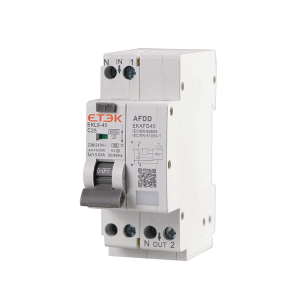 ETEK EKL9-40AFD AFCI AFDD RCBO EKL9-40 With Arc Fault Protective Intertek Issued CB/CE/UKCA