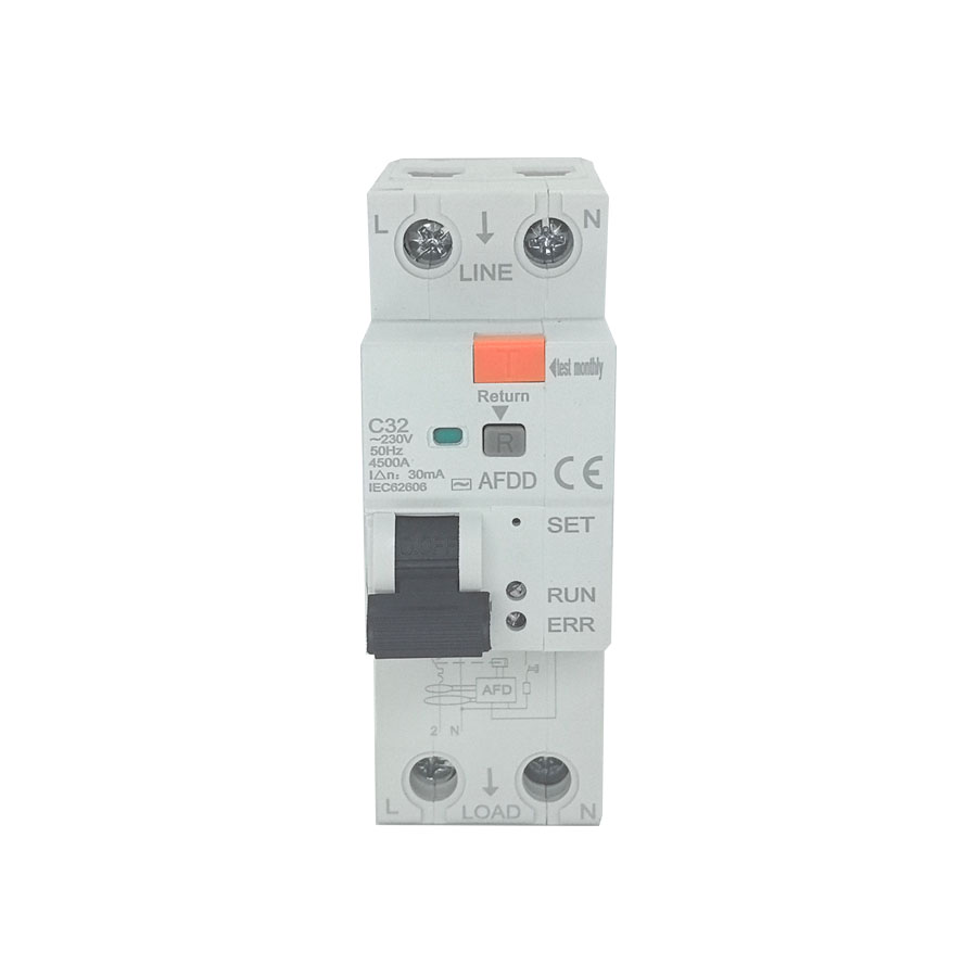 AFCI AFDD Arc Fault Circuit Breaker Arc Fault Protection Fire Prevention Unit Arc Fault Circuit Interrupter with Rcbo Function