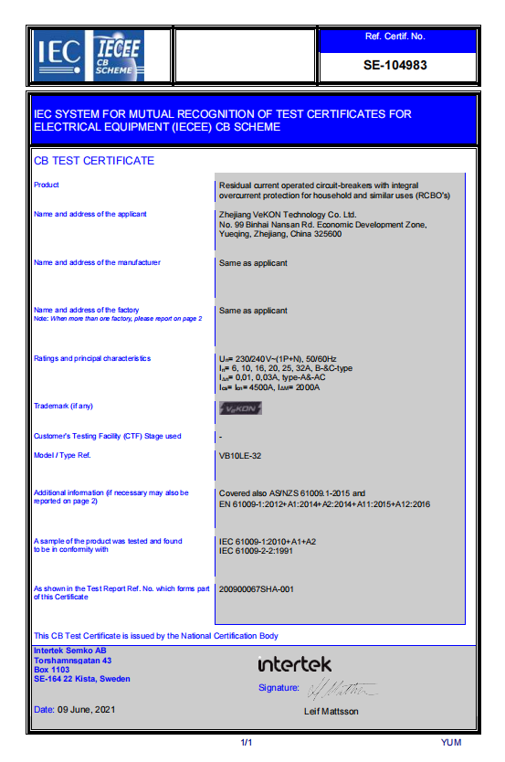 Certificate 19