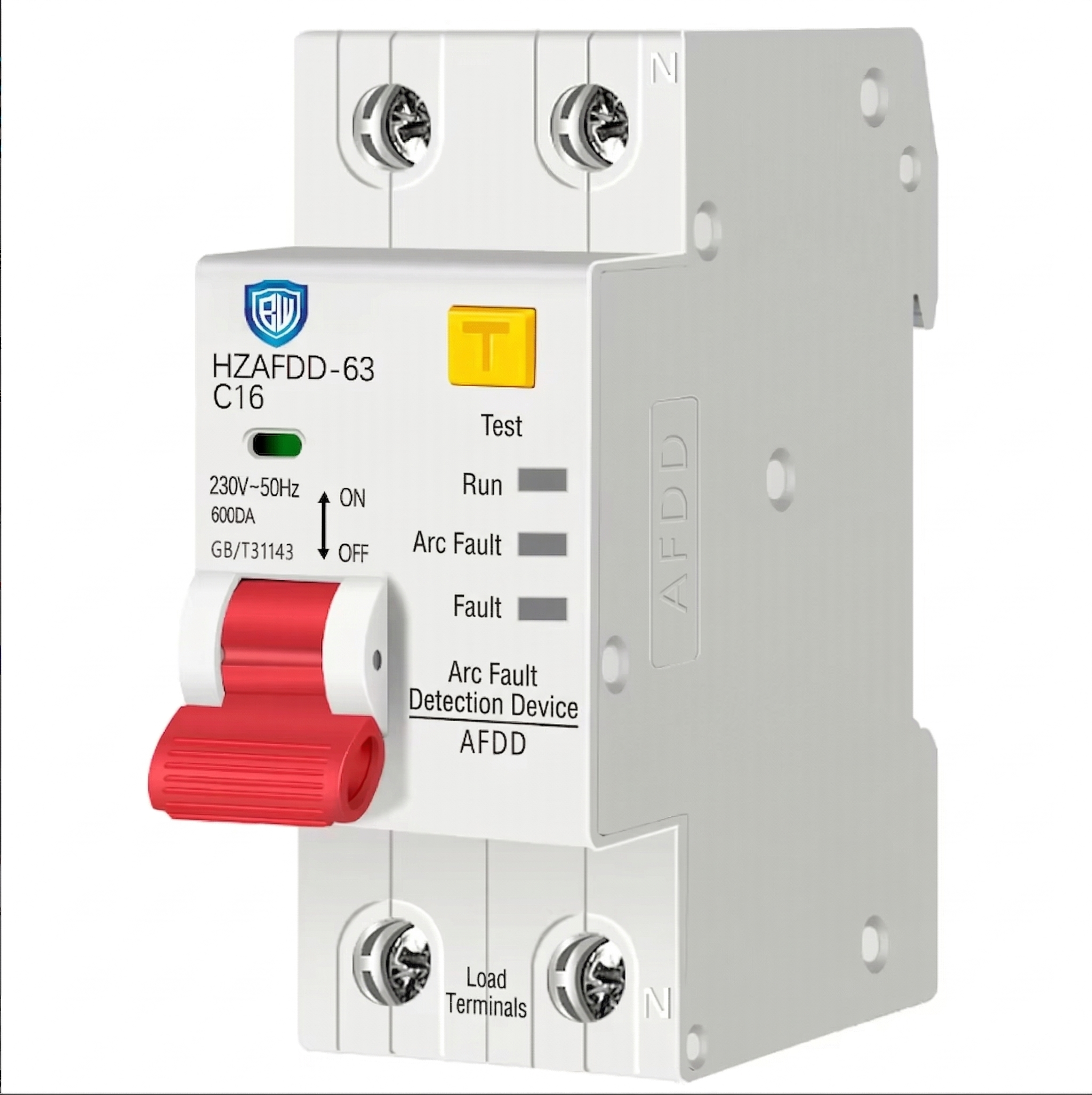 AFDD(AFCI)Arc Fault Detection Device, 6-63A AFDD+MCB Circuit Breaker for Electrical System Safety Guard 1P+N/2P/3P+N