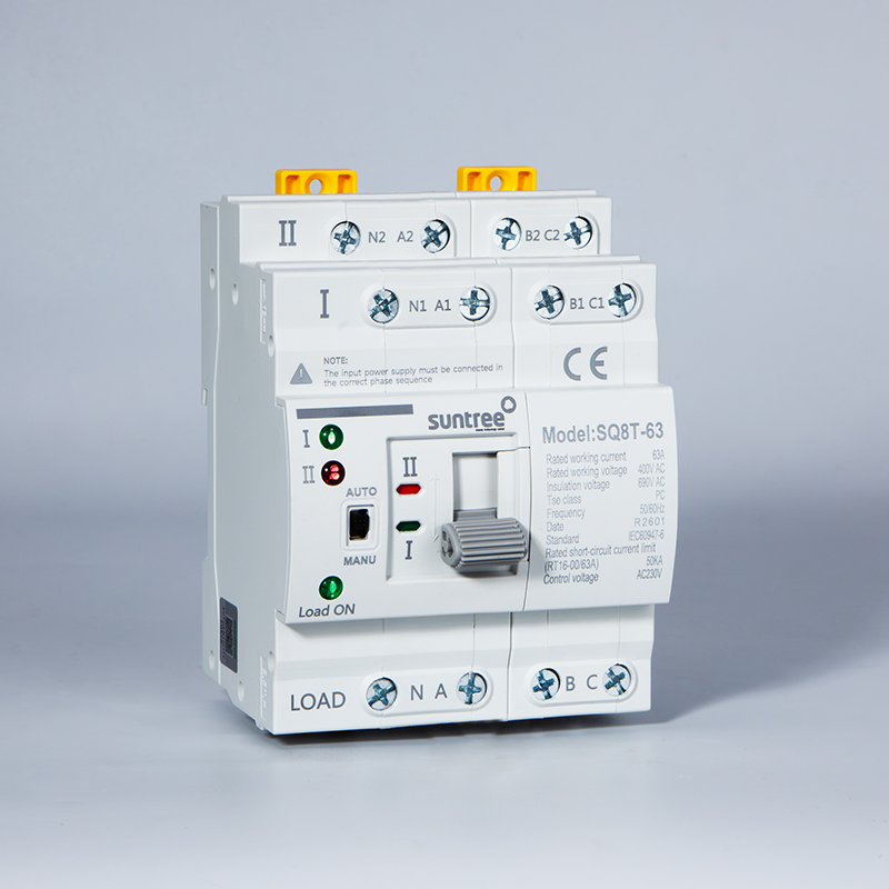 Copper-Built Automatic Transfer Switch &amp; Changeover Switch for High-Performance Dual Power Systems. 63A 4P