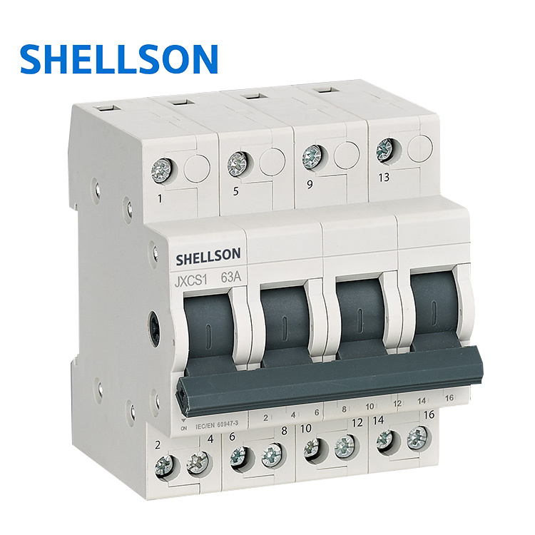 Electrical Changeover Switch 1P 2P 3P 4P 16A 20A 25A 32A 40A 63A Modular Manual Changeover Switch