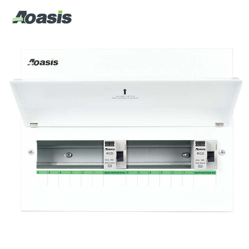 Aoasis Aox1-22m/Lr-2 RCD Electrical Switch Box Household Metal Electrical Power Consumer Units