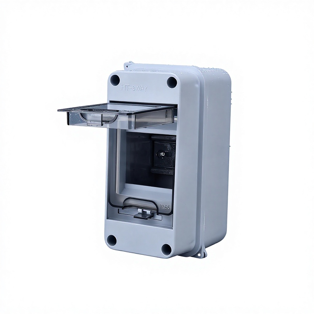 HT-3WAYHT-3WAY Open Outdoor IP65 Waterproof Distribution Box With Circuit Breaker For Charging Pile