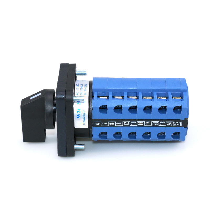 Universal Changeover Cam Switch Transfer Switch LW26-20 on OFF on 48x48mm 20 Amp Knob Control Circuit Controller 1-0-2 6pole