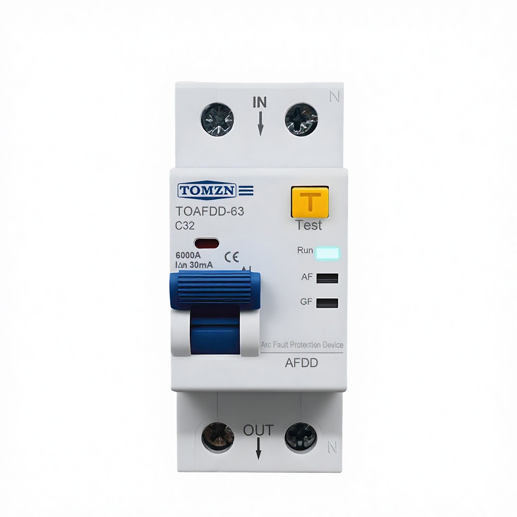 For AFDD Arc Fault Detection Device MCB Circuit Breaker 2P 10A-63A 6kA 230V Short-circuit Overload Protection