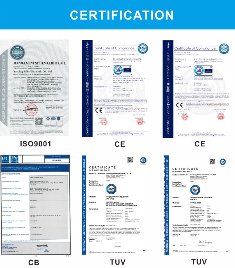 Certifications