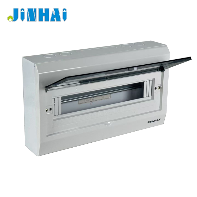Custom JINHAI 17-Way Indoor Power Distribution Box Metal Moulded Case Circuit Breakers Surface Type Breaker Box IP30 Protection