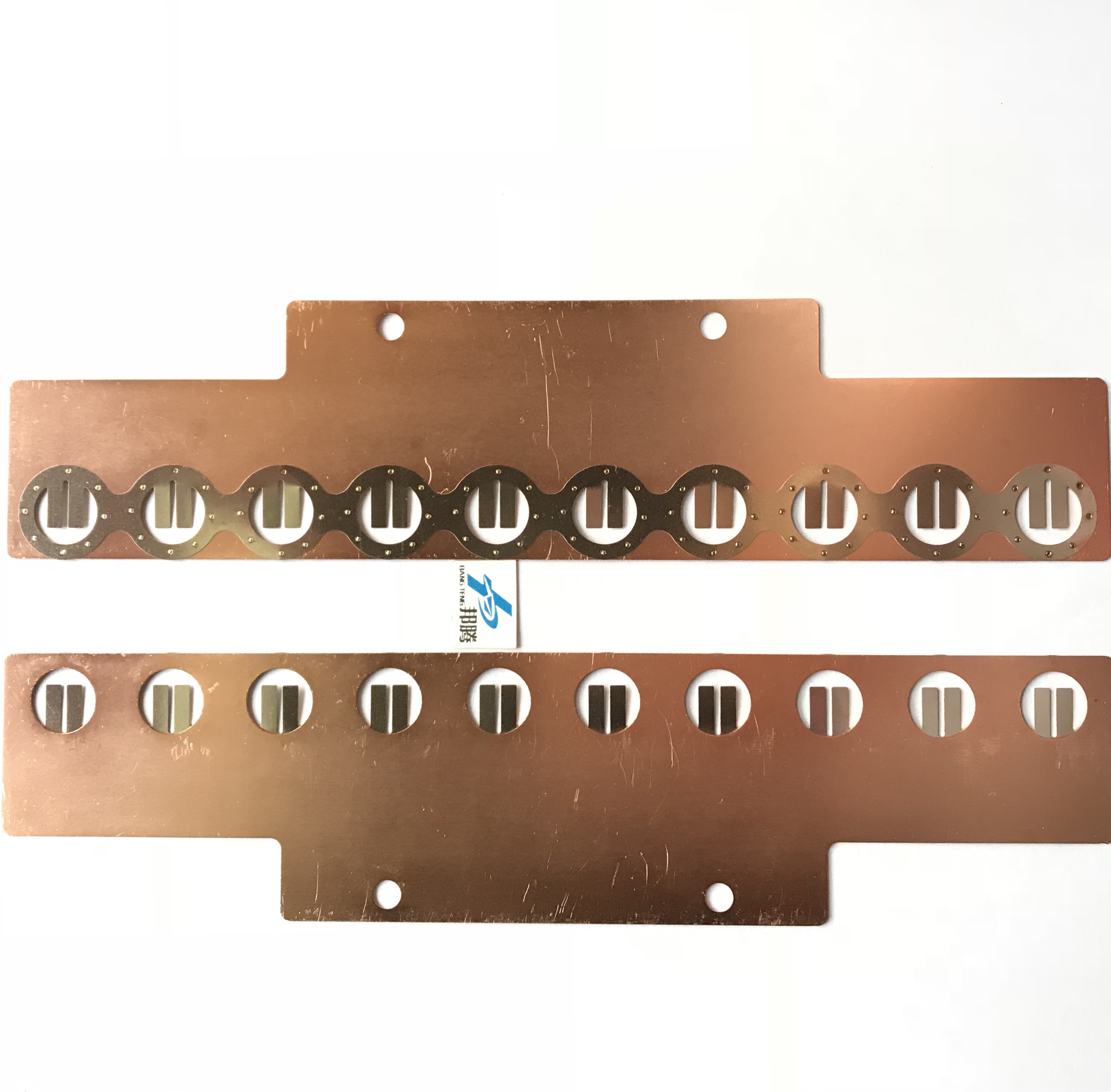 Custom 18650/21700/26650/32650 Optional Spacing Big Current Copper Nickel Sheet Copper Nickel Busbar Copper Bus Bar