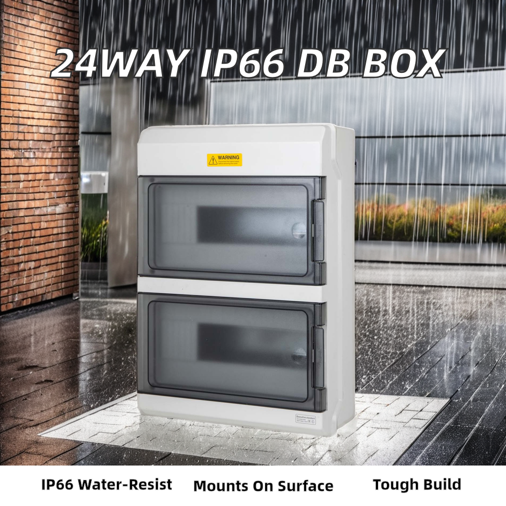Power Distribution Box UL94-V0 36way IP66 Waterproof Electric Db Box for Solar Energy Meter Junction Box