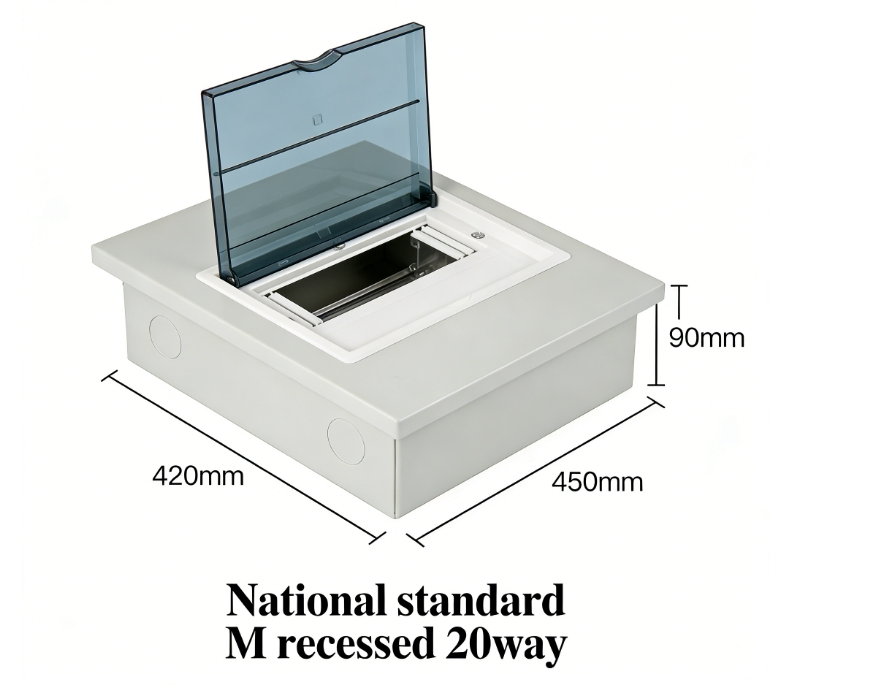 GB Metal Distribution Box Flush &amp; Surface Mounted Consumer Unit, Pz30, 20way