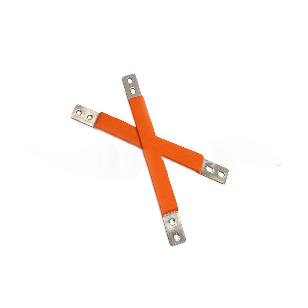 Customized Insulated Flexible Copper Busbar With Welding Bending Cutting Services For Car Battery Connector