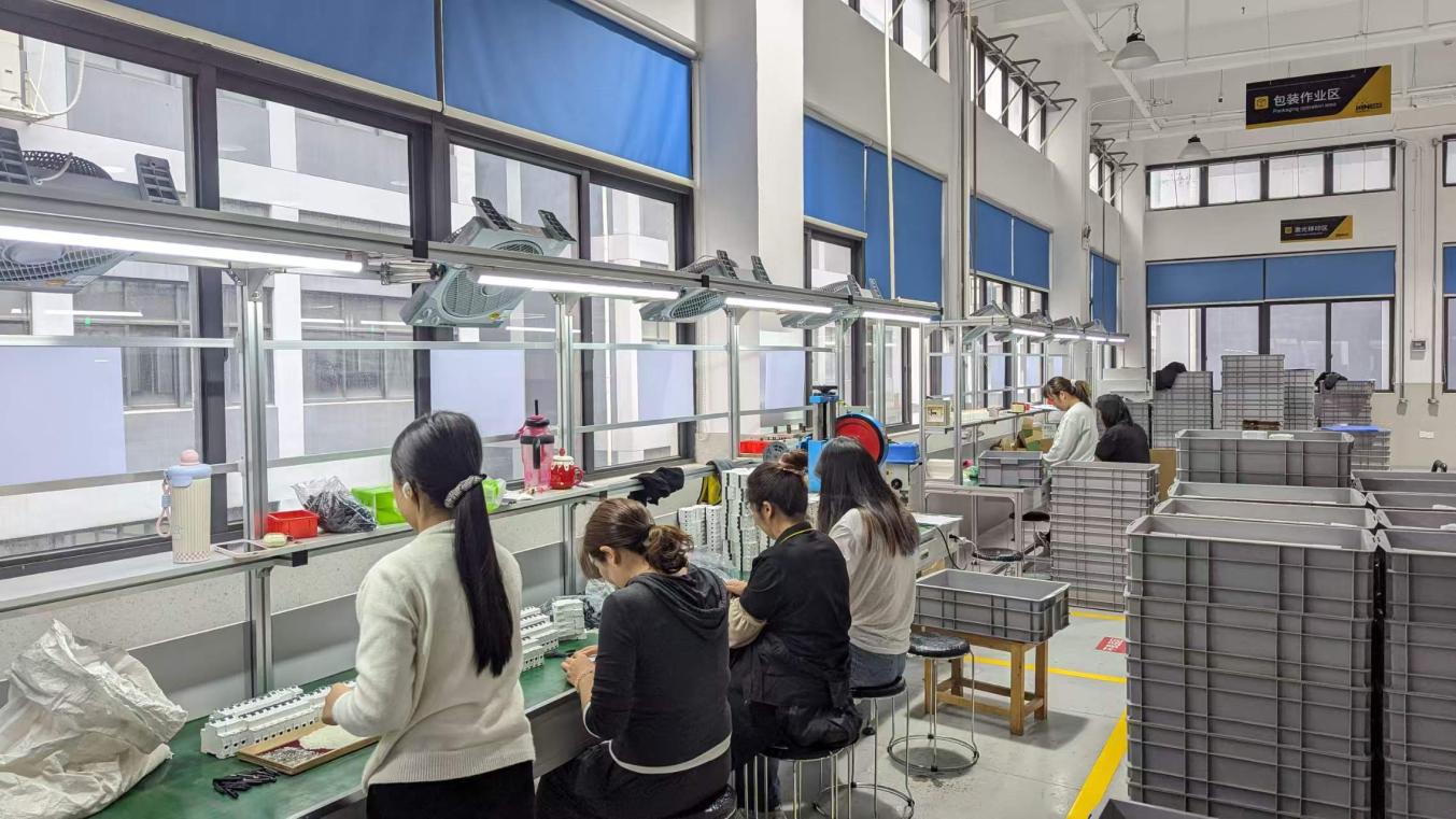 Riveting process for electrical component assembly at Bowser Electric