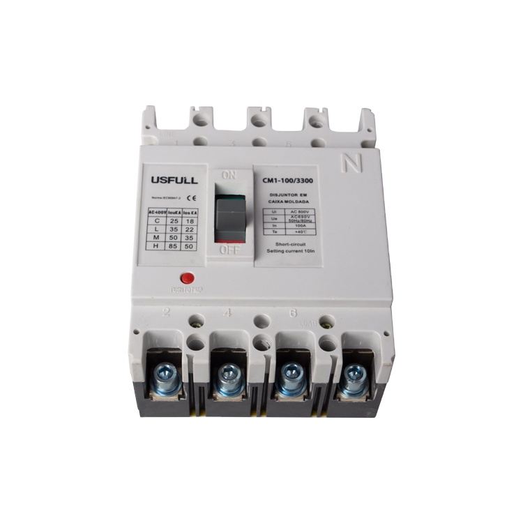 USFULL DC MCCB Molded Case Circuit Breaker 200A 225A 250A 4P 1000V For Solar System