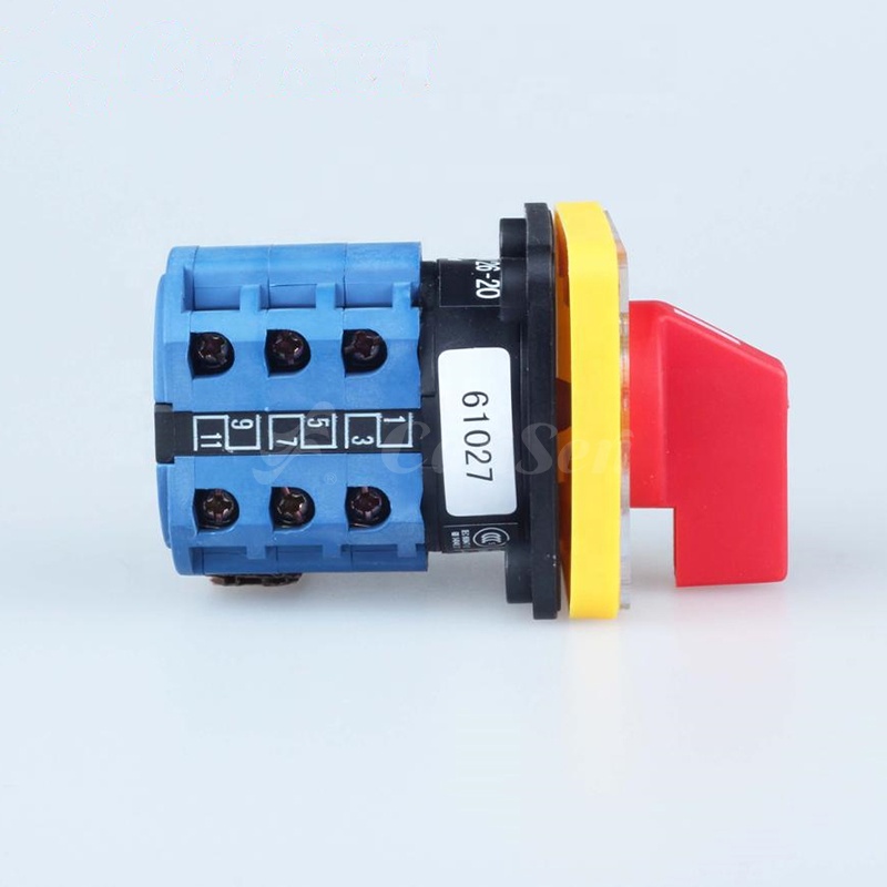 Cantak LW26-20 1-0-2 3poles Changeover Switches With Centre OFF 60 Degree Changeover Switch Automatic Off Manual 3 Position