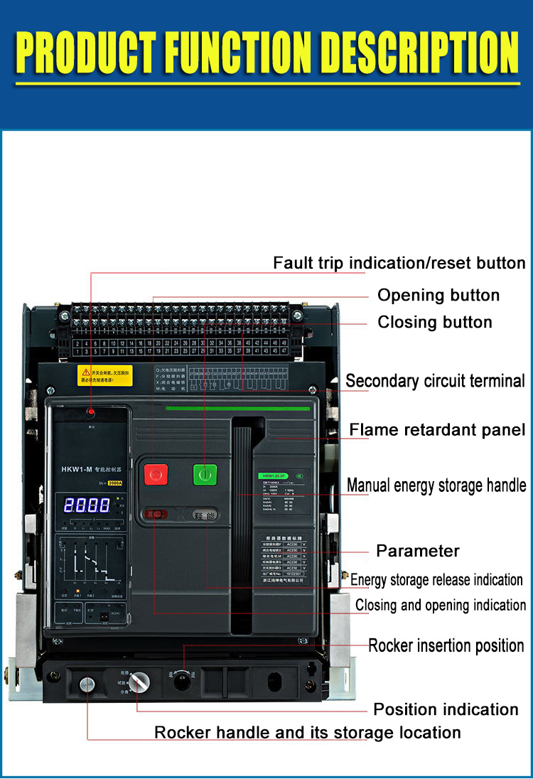 Best Sales Breaker Switch 3200 Amp air Circuit Breaker Acb 1000v 3pole 3200 air Circuit Breaker