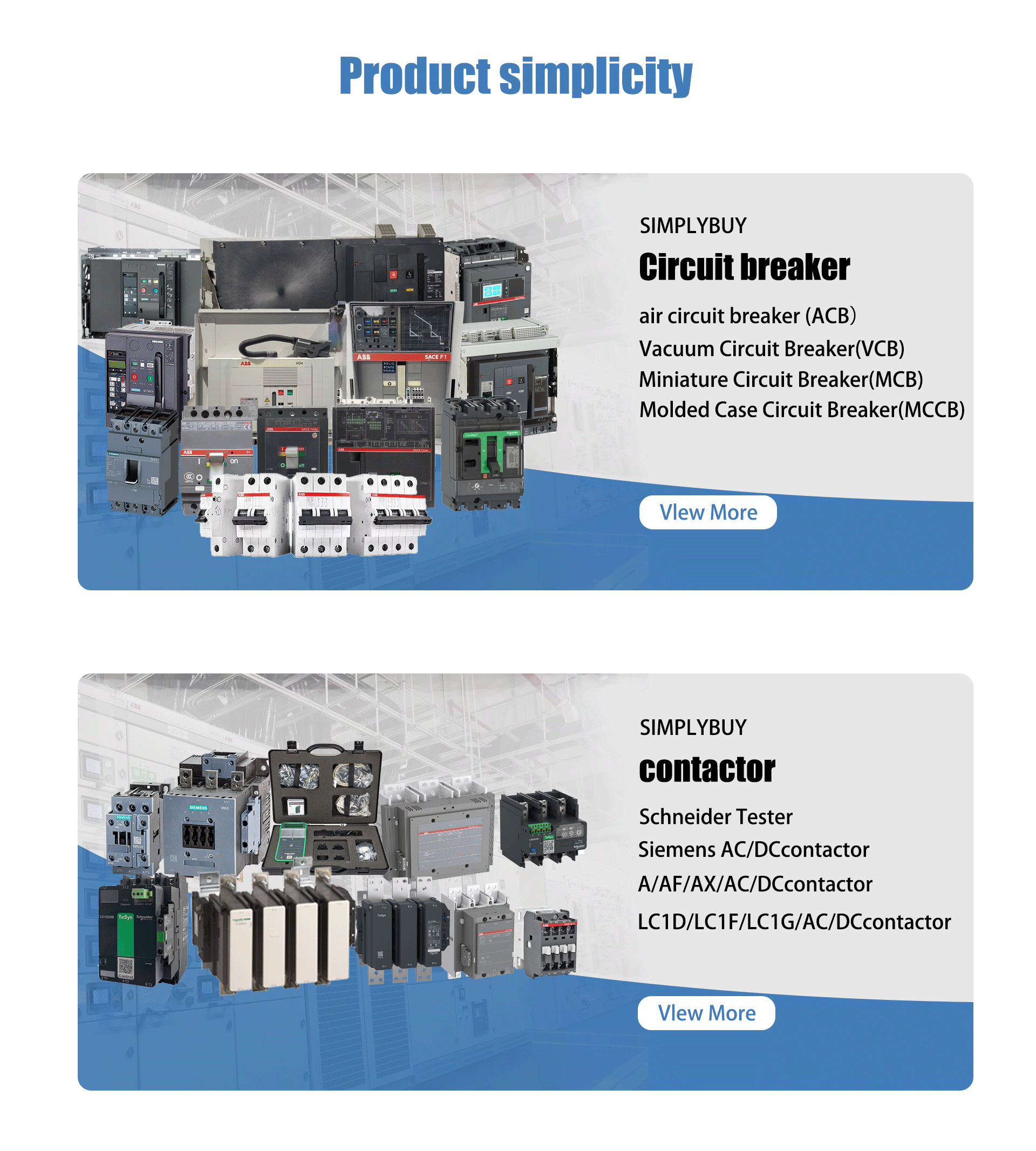 Siemens ACB Product View 2