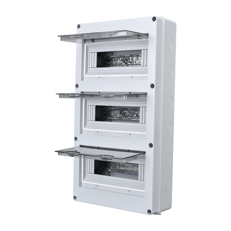 Cross-border Outdoor IP65 Waterproof Distribution Box 36 Loop HT Series Charging Pile Wiring 50A 99 Holes 2 Wenzhou Gray Meter
