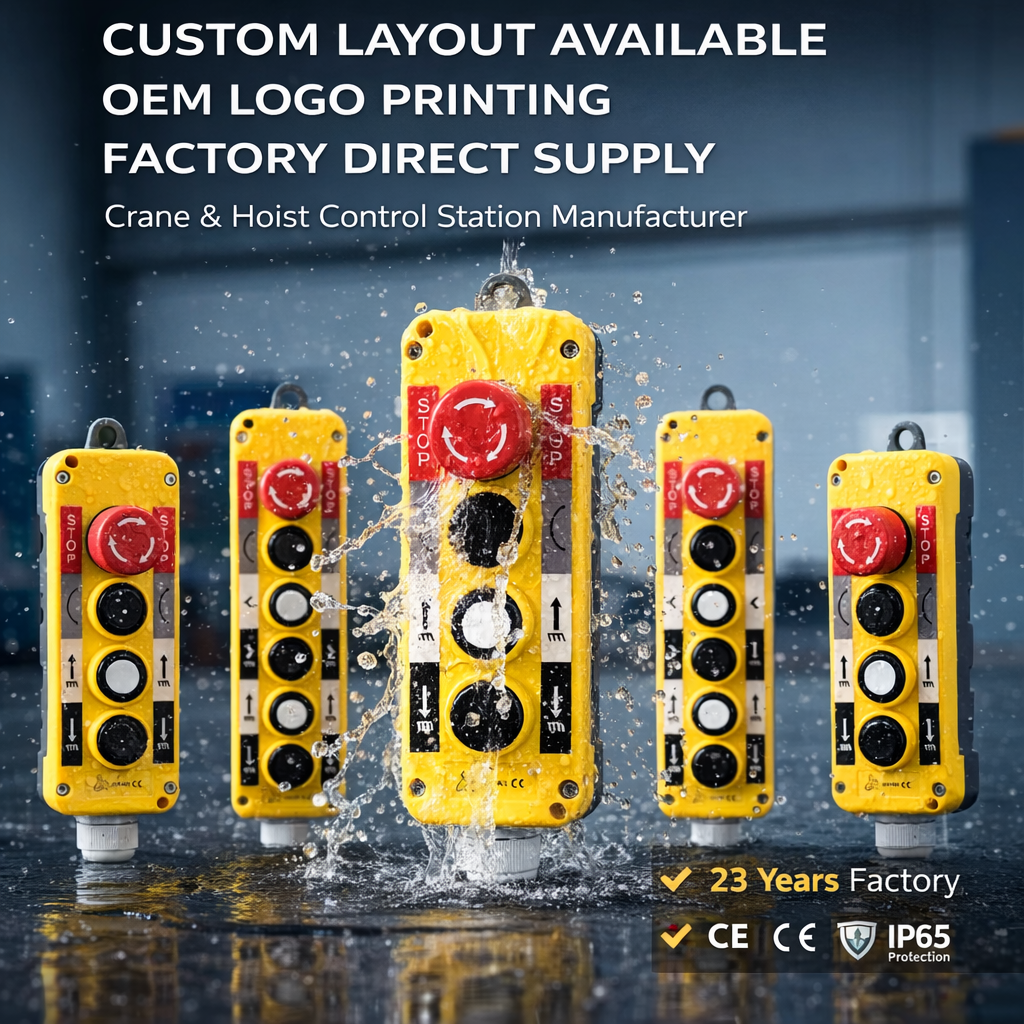 XDL10-EPB5F/NG Dump Trailer Remote Hoist Control Electric Switch Box 220V 10A Yellow IP65