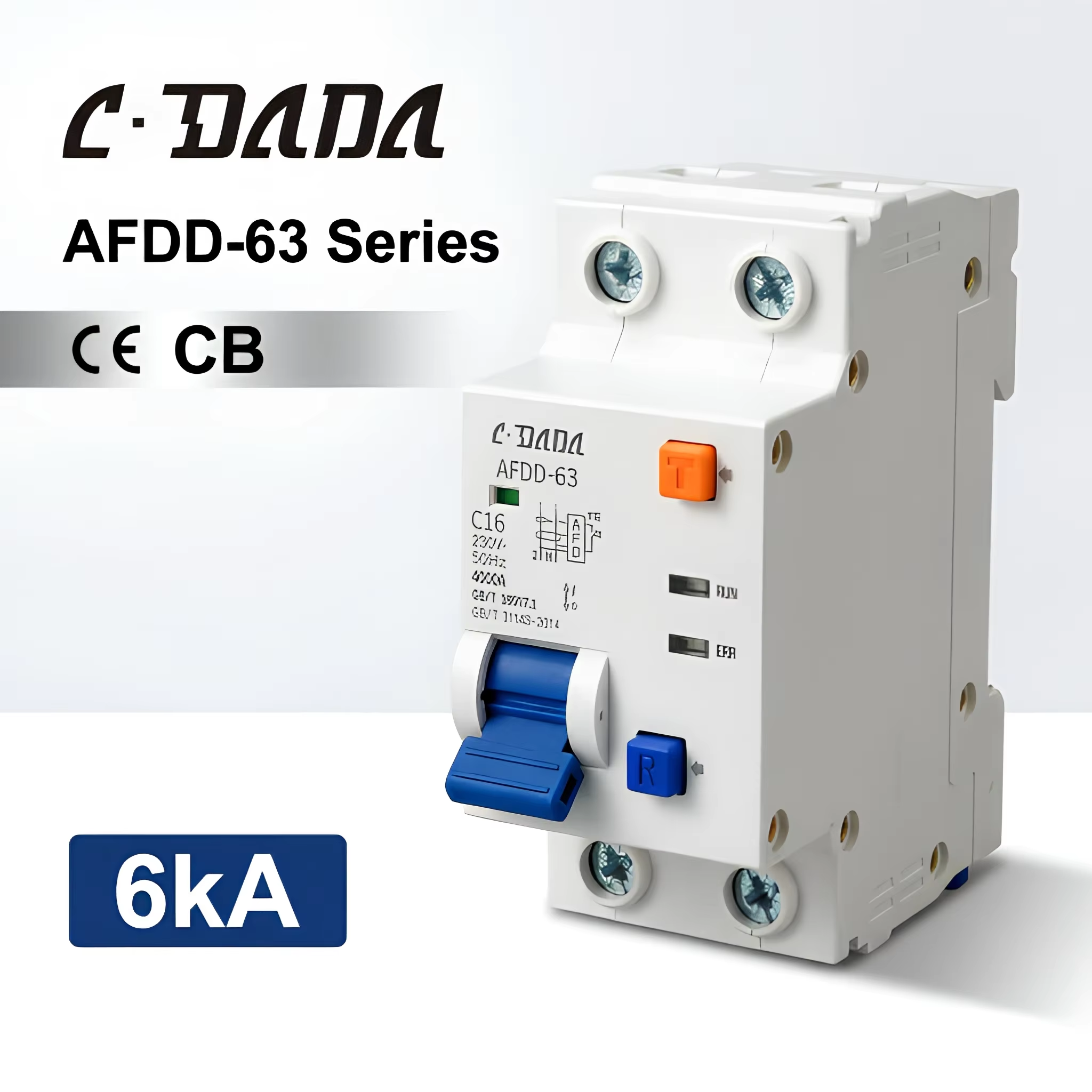 CDADA High Quality Arc Fault Detection Devices AFDD-63 32A 30mA Leakage 230V 6kA China Factory price