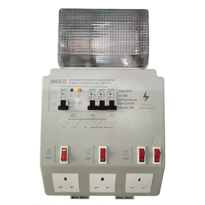 JINAO Electrical Distribution DB Box Ready Board with Breaker and Sockets