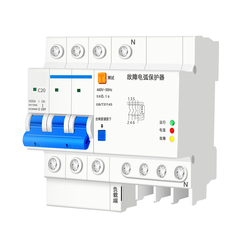 Industrial AFDD RCBO Arc Fault Circuit Breaker 32A 40A 72mm Width Li Protection 230V Spark Detection Fire Prevention Unit
