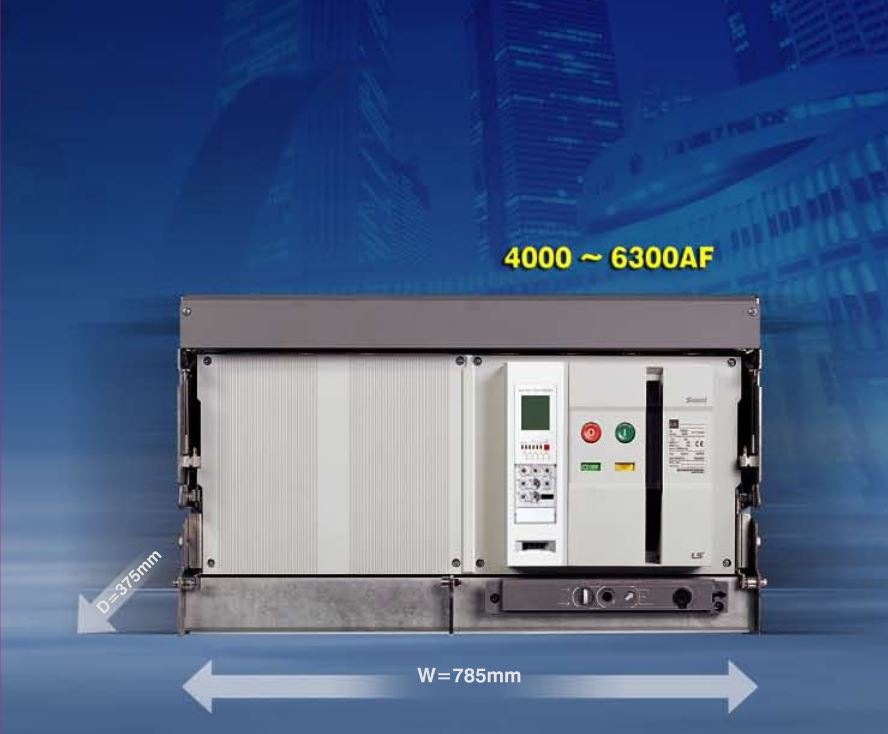 LS/ Electric Intelligent Air Circuit Breaker ACB AN/AS-16D3-16H NG5 As 06-4000 AH 6300A N/A/P Protector 65KA 415V LS IEC Genuine