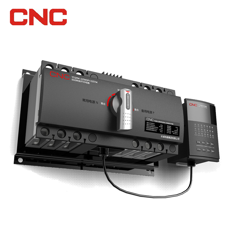 CNC Integrated/Split Type ATS on OFF Switch 63A 125A 250A 400A 630A 3P/4P Automatic Transfer Switch With Remote Control RS485