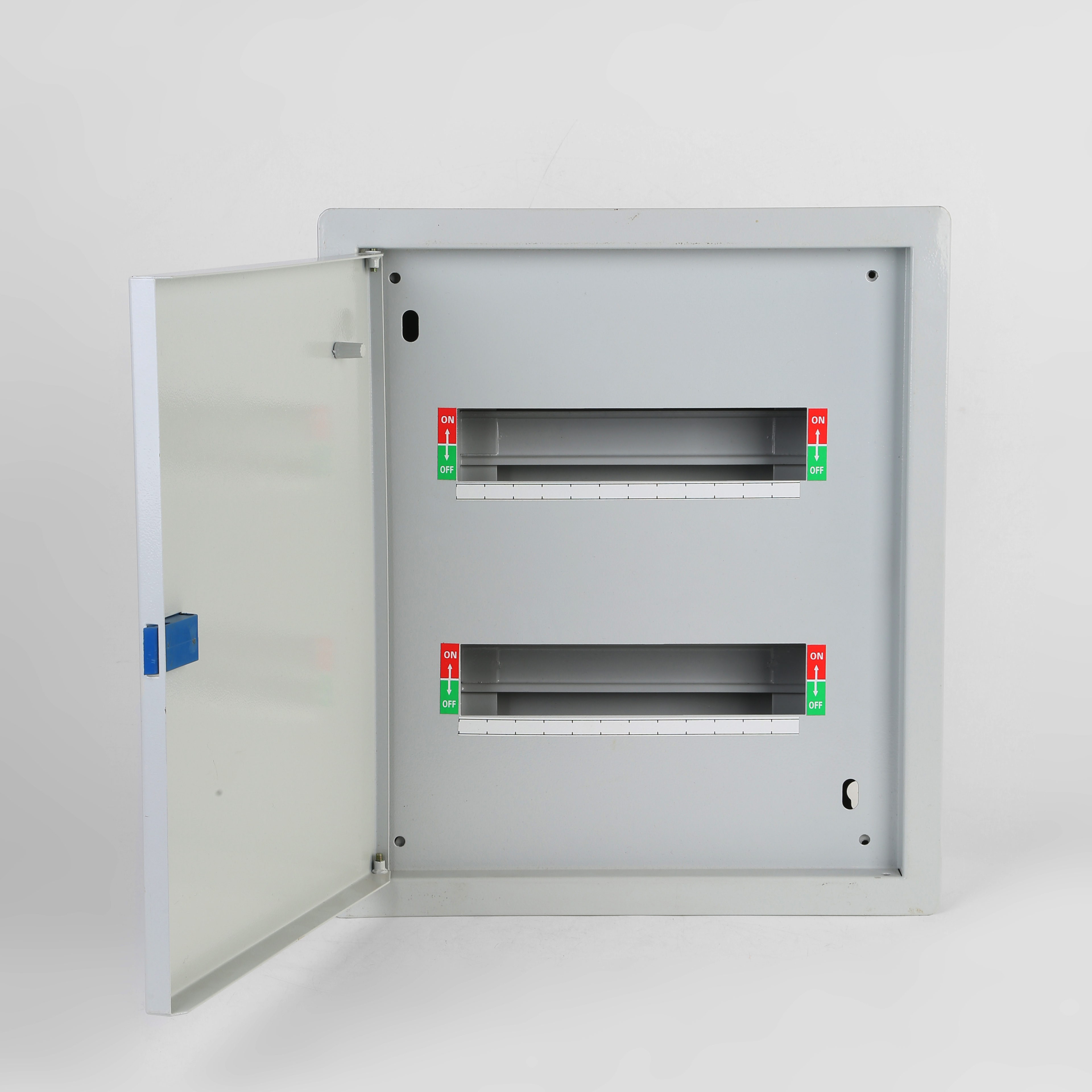 Outdoor Hanger Wall Flush Mount 9/12/18/36/45 Ways Metallic Distribution Box Control Cabinet With Lock 4 Modules Din Rail