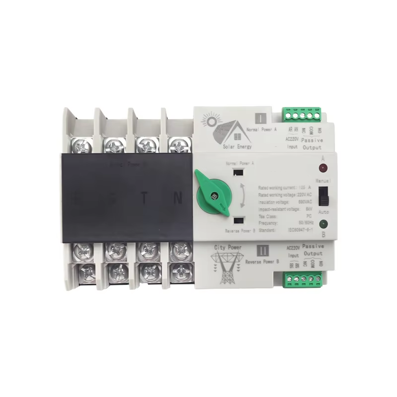 Vietnam 100A 125A 4P PC Class Automatic Transfer Switch Dual Power ATS 220V 400V for Generator Solar System