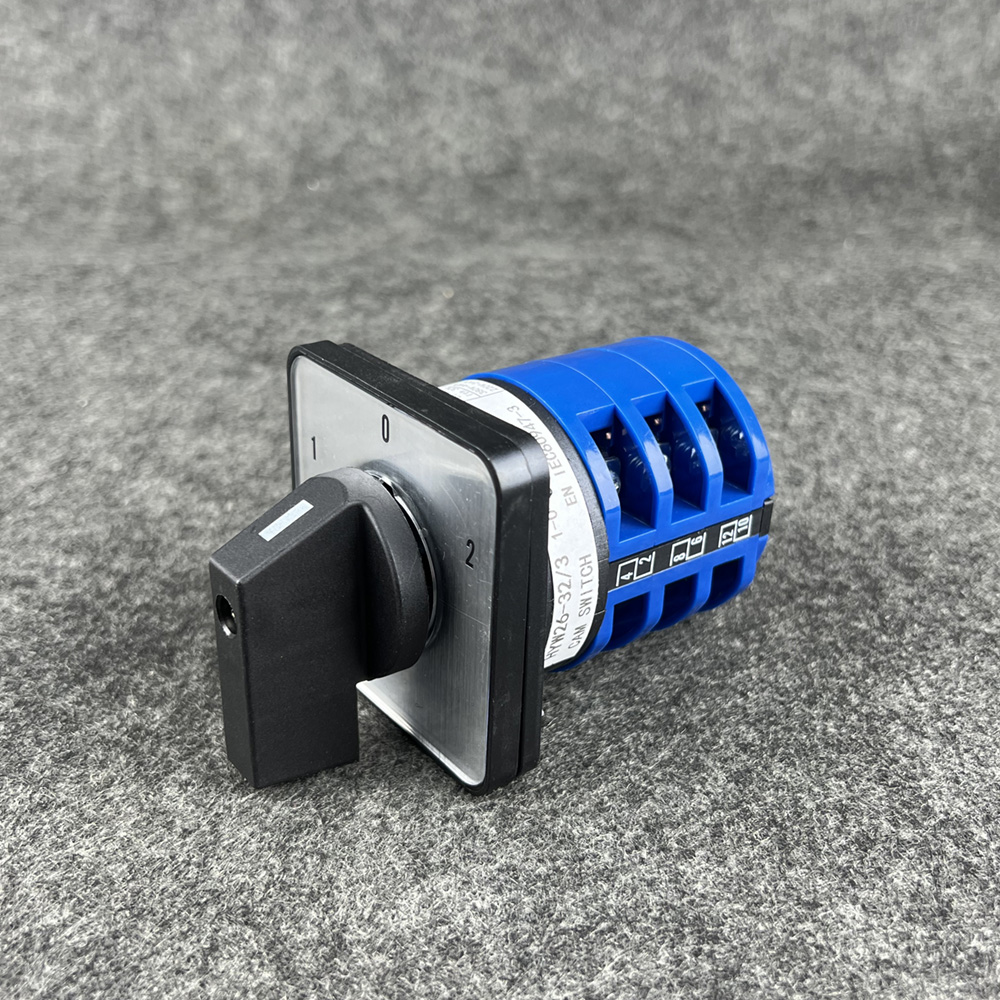 WNZJ W26 20A 3P Plastic Flush Mounting Blue And Black Manual Changeover Switch 230-440V