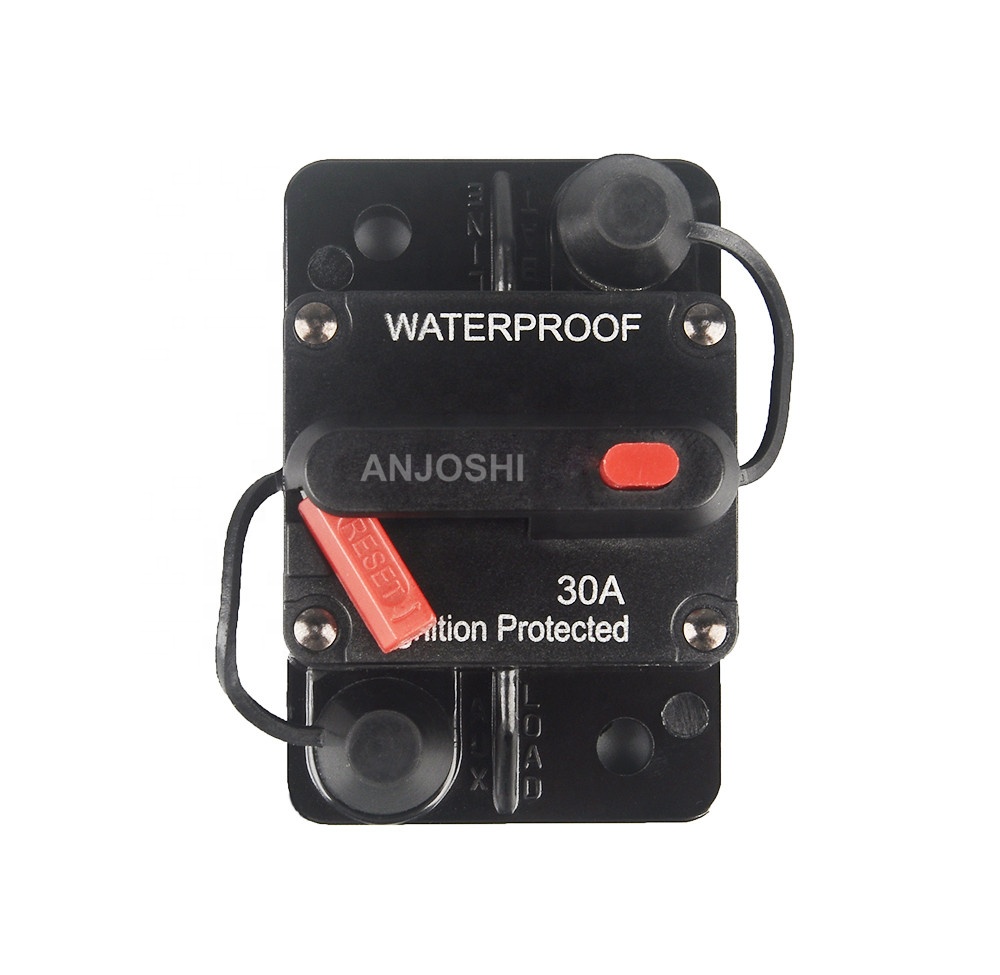 30-300A Circuit Breaker with Manual Reset 12V-48V DC Waterproof Surface Mount for Car Audio Rv Marine Boat Truck Trolling Motors